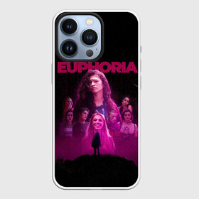 Чехол для iPhone 13 Pro с принтом Euphoria team в Екатеринбурге,  |  | Тематика изображения на принте: euphoria | serial | джулс | зендея | ру беннетт | сериал | сериалы | хантер шефер | эйфория