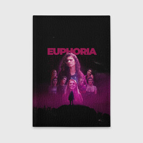 Обложка для автодокументов с принтом Euphoria team в Екатеринбурге, натуральная кожа |  размер 19,9*13 см; внутри 4 больших “конверта” для документов и один маленький отдел — туда идеально встанут права | euphoria | serial | джулс | зендея | ру беннетт | сериал | сериалы | хантер шефер | эйфория