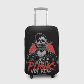 Чехол для чемодана 3D с принтом Грозный панк в Екатеринбурге, 86% полиэфир, 14% спандекс | двустороннее нанесение принта, прорези для ручек и колес | alternative | music | punk | punks not dead | rock | альтернатива | музыка | панк | панки не умерают | панкс нот дэд | рок
