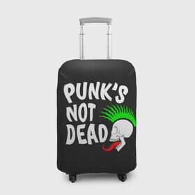 Чехол для чемодана 3D с принтом Веселый панк в Екатеринбурге, 86% полиэфир, 14% спандекс | двустороннее нанесение принта, прорези для ручек и колес | alternative | music | punk | punks not dead | rock | альтернатива | музыка | панк | панки не умерают | панкс нот дэд | рок