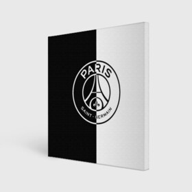 Холст квадратный с принтом ФК ПСЖ / PSG BLACK & WHITE в Екатеринбурге, 100% ПВХ |  | paris saint germain | psg | saint | sport | париж | псг | спорт | футбол