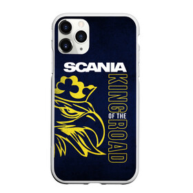 Чехол для iPhone 11 Pro матовый с принтом Scania king of the road в Екатеринбурге, Силикон |  | scania | scania truck | scania грузовик | truck | trucks | грузовик | грузовики | дальнобои | дальнобой | дальнобойщик | скания | скания грузовик | фура | фуры