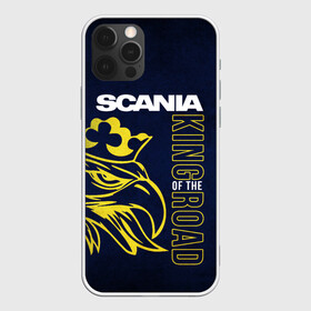 Чехол для iPhone 12 Pro с принтом Scania king of the road в Екатеринбурге, силикон | область печати: задняя сторона чехла, без боковых панелей | scania | scania truck | scania грузовик | truck | trucks | грузовик | грузовики | дальнобои | дальнобой | дальнобойщик | скания | скания грузовик | фура | фуры