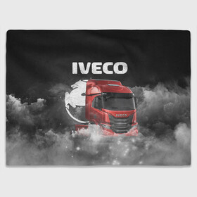 Плед 3D с принтом Iveco truck в Екатеринбурге, 100% полиэстер | закругленные углы, все края обработаны. Ткань не мнется и не растягивается | Тематика изображения на принте: iveco | iveco truck | iveco грузовик | truck | trucks | грузовик | грузовики | дальнобои | дальнобой | дальнобойщик | ивеко | ивеко грузовик | фура | фуры