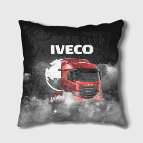 Подушка 3D с принтом Iveco truck в Екатеринбурге, наволочка – 100% полиэстер, наполнитель – холлофайбер (легкий наполнитель, не вызывает аллергию). | состоит из подушки и наволочки. Наволочка на молнии, легко снимается для стирки | iveco | iveco truck | iveco грузовик | truck | trucks | грузовик | грузовики | дальнобои | дальнобой | дальнобойщик | ивеко | ивеко грузовик | фура | фуры