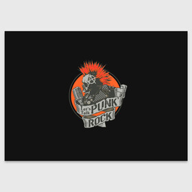 Поздравительная открытка с принтом Punk Rock в Екатеринбурге, 100% бумага | плотность бумаги 280 г/м2, матовая, на обратной стороне линовка и место для марки
 | alternative | music | punk | punks not dead | rock | альтернатива | музыка | панк | панки не умерают | панкс нот дэд | рок