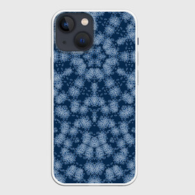 Чехол для iPhone 13 mini с принтом Модный  абстрактный узор в Екатеринбурге,  |  | калейдоскоп | летний | модный | молодежный | пляжный рисунок | синий | современный | цветочный орнамент