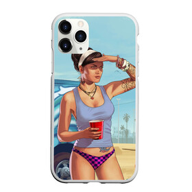 Чехол для iPhone 11 Pro матовый с принтом girl with coffee в Екатеринбурге, Силикон |  | art | beach | car | game | grand theft auto v | gta 5 | gta online | sand | sky | арт | гта 5 | гта онлайн | игра | машина | небо | песок | пляж