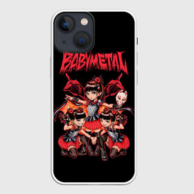 Чехол для iPhone 13 mini с принтом Метал малышки в деле в Екатеринбурге,  |  | alternative | baby metal | babymetal | metall | music | rock | альтернатива | каваий метал | металл | моа кикути | музыка | рок | судзука накамото | юи мидзуно