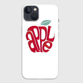 Чехол для iPhone 13 с принтом Красное яблочко в Екатеринбурге,  |  | apple | red apple | красное яблоко | фруктовое | фруктовый | фрукты | яблоко | яблони | яблоня