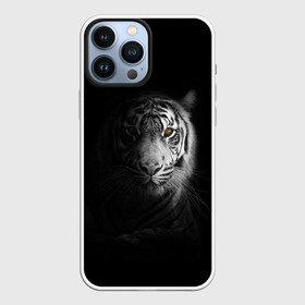 Чехол для iPhone 13 Pro Max с принтом БЕЛЫЙ ТИГР в Екатеринбурге,  |  | animal | art | beast | cat | hunter | picture | power | strong | tiger | white | белый | благородный | гордый | дикие | животные | звери | кошки | охотник | тигр | хищник | царь