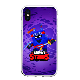 Чехол для iPhone XS Max матовый с принтом Ninja Ash Brawl Stars Эш  в Екатеринбурге, Силикон | Область печати: задняя сторона чехла, без боковых панелей | Тематика изображения на принте: ash | brawl | brawl stars | brawlstars | brawl_stars | аш | бравл | бравлстарс | эш