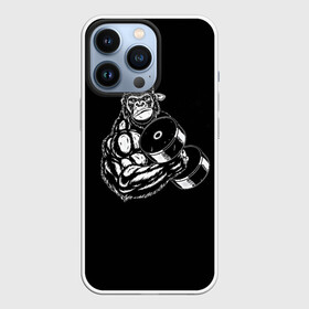 Чехол для iPhone 13 Pro с принтом Ironmonkey в Екатеринбурге,  |  | fitness | gorilla | gym | monkey | power | sport | strength | горилла | качалка | мощь | сила | спорт | фитнес