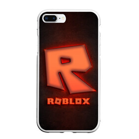 Чехол для iPhone 7Plus/8 Plus матовый с принтом ROBLOX NEON RED в Екатеринбурге, Силикон | Область печати: задняя сторона чехла, без боковых панелей | neon | roblox | игра | компьютерная игра | логотип | неон | онлайн | онлайн игра | роблакс | роблокс