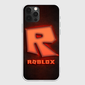 Чехол для iPhone 12 Pro с принтом ROBLOX NEON RED в Екатеринбурге, силикон | область печати: задняя сторона чехла, без боковых панелей | neon | roblox | игра | компьютерная игра | логотип | неон | онлайн | онлайн игра | роблакс | роблокс