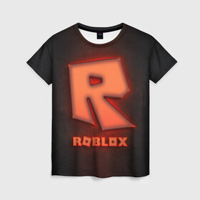 Женская футболка 3D с принтом ROBLOX NEON RED в Екатеринбурге, 100% полиэфир ( синтетическое хлопкоподобное полотно) | прямой крой, круглый вырез горловины, длина до линии бедер | neon | roblox | игра | компьютерная игра | логотип | неон | онлайн | онлайн игра | роблакс | роблокс