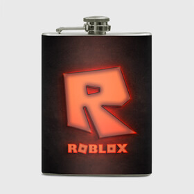 Фляга с принтом ROBLOX NEON RED в Екатеринбурге, металлический корпус | емкость 0,22 л, размер 125 х 94 мм. Виниловая наклейка запечатывается полностью | neon | roblox | игра | компьютерная игра | логотип | неон | онлайн | онлайн игра | роблакс | роблокс