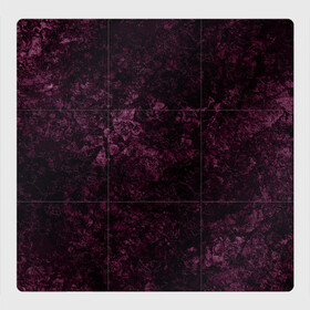 Магнитный плакат 3Х3 с принтом Мраморная текстура камня в Екатеринбурге, Полимерный материал с магнитным слоем | 9 деталей размером 9*9 см | Тематика изображения на принте: абстрактный | бархатный | бордовый | камень | модный | мрамор | пурпурный | современный узор