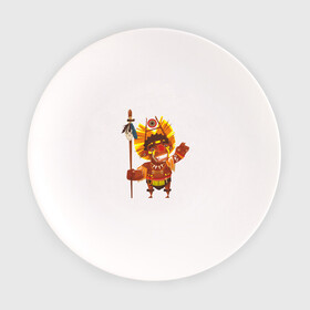 Тарелка с принтом Вождь краснокожих в Екатеринбурге, фарфор | диаметр - 210 мм
диаметр для нанесения принта - 120 мм | америка | вождь | вождь племени | индеец | копье | костюм индейца | племя