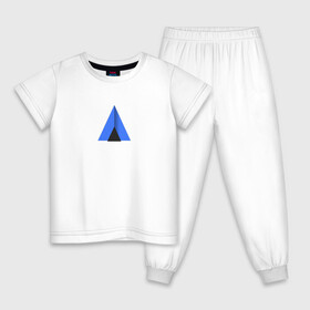 Детская пижама хлопок с принтом Ctlos в Екатеринбурге, 100% хлопок |  брюки и футболка прямого кроя, без карманов, на брюках мягкая резинка на поясе и по низу штанин
 | Тематика изображения на принте: arch | archlinux | ctlos | linux | линукс | логотип