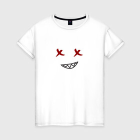 Женская футболка хлопок с принтом До безумия весело FCS в Екатеринбурге, 100% хлопок | прямой крой, круглый вырез горловины, длина до линии бедер, слегка спущенное плечо | fcs | tik tok | весело | мимика | смайлик | тик ток | улыбка