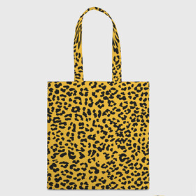 Шоппер 3D с принтом Леопард желтый в Екатеринбурге, 100% полиэстер | Плотность: 200 г/м2; Размер: 34×35 см; Высота лямок: 30 см | animal | texture | леопард | паттерн леопарда | текстура | текстура леопарда | тренд