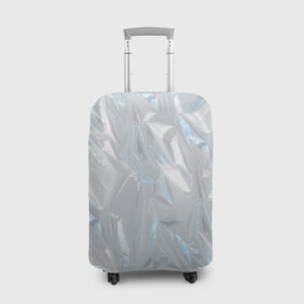 Чехол для чемодана 3D с принтом Голографическая текстура в Екатеринбурге, 86% полиэфир, 14% спандекс | двустороннее нанесение принта, прорези для ручек и колес | голографическая | голография | метал | паттерн | текстура | текстура метала | тренд | фольга