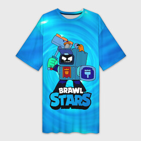 Платье-футболка 3D с принтом Ash Brawl Stars Эш в Екатеринбурге,  |  | ash | brawl | brawl stars | brawlstars | brawl_stars | аш | бравл | бравлстарс | эш