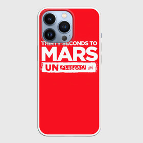 Чехол для iPhone 13 Pro с принтом Thirty Seconds to Mars UN PLUGGED в Екатеринбурге,  |  | 30 seconds to mars | 30 секунд до марса | 30 фстм | 30stm | 30сдм | jared leto | rock band | thirty seconds to mars | альтернативный | гранж | джаред лето | нео | пост | прогрессивный | рок группа | фети секондс ту марс | хард | шеннон