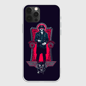 Чехол для iPhone 12 Pro с принтом King Lemmy в Екатеринбурге, силикон | область печати: задняя сторона чехла, без боковых панелей | alternative | metall | motorhead | music | rock | альтернатива | лемми | металл | моторхед | моторхэд | музыка | рок