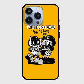 Чехол для iPhone 13 Pro с принтом Motorhead x Cuphead в Екатеринбурге,  |  | alternative | cuphead | metall | motorhead | music | rock | альтернатива | капхэд | лемми | металл | моторхед | моторхэд | музыка | рок