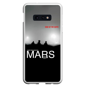 Чехол для Samsung S10E с принтом Thirty Seconds to Mars - Edge of the Earth в Екатеринбурге, Силикон | Область печати: задняя сторона чехла, без боковых панелей | 30 seconds to mars | 30 секунд до марса | 30 фстм | 30stm | 30сдм | jared leto | rock band | thirty seconds to mars | альтернативный | гранж | джаред лето | нео | пост | прогрессивный | рок группа | фети секондс ту марс | хард | шеннон