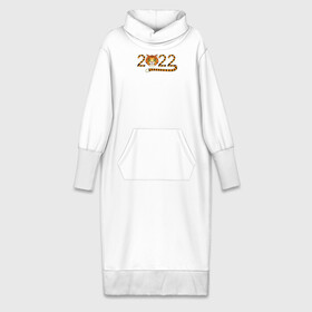Платье удлиненное хлопок с принтом Год Тигра 2022 с мордочкой в Екатеринбурге,  |  | 2022 | дата | животное | полоски | символ | тигр | хвост