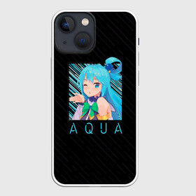 Чехол для iPhone 13 mini с принтом Аква Aqua Коносуба KonoSuba в Екатеринбурге,  |  | aqua | konosuba | аква | богиня | да будет благословенен этот прекрасный мир | коносуба