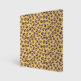 Холст квадратный с принтом Желтый леопардовый принт в Екатеринбурге, 100% ПВХ |  | желтый | леопардовый принт | паттерн | пятна | пятнистый | розовый | текстура