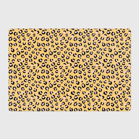Магнитный плакат 3Х2 с принтом Желтый леопардовый принт в Екатеринбурге, Полимерный материал с магнитным слоем | 6 деталей размером 9*9 см | Тематика изображения на принте: желтый | леопардовый принт | паттерн | пятна | пятнистый | розовый | текстура