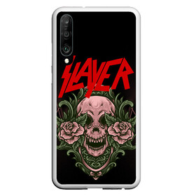 Чехол для Honor P30 с принтом SLAYER | УБИЙЦА (Z) в Екатеринбурге, Силикон | Область печати: задняя сторона чехла, без боковых панелей | rock | slayer | грув метал | джеф ханнем | керри кинг | ню метал | рок | трэш метал