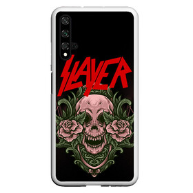 Чехол для Honor 20 с принтом SLAYER | УБИЙЦА (Z) в Екатеринбурге, Силикон | Область печати: задняя сторона чехла, без боковых панелей | rock | slayer | грув метал | джеф ханнем | керри кинг | ню метал | рок | трэш метал