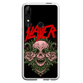 Чехол для Honor P Smart Z с принтом SLAYER | УБИЙЦА (Z) в Екатеринбурге, Силикон | Область печати: задняя сторона чехла, без боковых панелей | rock | slayer | грув метал | джеф ханнем | керри кинг | ню метал | рок | трэш метал