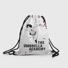 Рюкзак-мешок 3D с принтом Number 5 | The Umbrella Academy (Z) в Екатеринбурге, 100% полиэстер | плотность ткани — 200 г/м2, размер — 35 х 45 см; лямки — толстые шнурки, застежка на шнуровке, без карманов и подкладки | 5 | dark horse comics | netflix | number 5 | the umbrella academy | umbrella | академия амбрелла | комикс | комильфо | номер 5 | реджинальд харгривз | харгривз | хэйзел