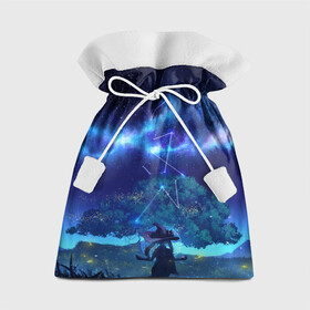 Подарочный 3D мешок с принтом MONA GENSHIN IMPACT в Екатеринбурге, 100% полиэстер | Размер: 29*39 см | багровая заря | геншин испакт | гидро | дерево | звезда | звезды | лес | мона | мона мегистус | мондштадт | небо | персонаж | светлячки | синее | синий | синяя | созвездие | созвездия | тейват