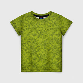 Детская футболка 3D с принтом Зеленый мраморный узор  в Екатеринбурге, 100% гипоаллергенный полиэфир | прямой крой, круглый вырез горловины, длина до линии бедер, чуть спущенное плечо, ткань немного тянется | зеленый | зеленый мрамор | каменный | модный | мраморный | современный