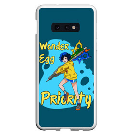 Чехол для Samsung S10E с принтом Wonder Egg Priority в Екатеринбурге, Силикон | Область печати: задняя сторона чехла, без боковых панелей | Тематика изображения на принте: ai ooto | wonder egg | wonder egg priority | ай ото | аниме | персонажи | приоритет чудо яйца