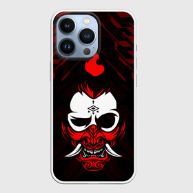 Чехол для iPhone 13 Pro с принтом DEMON | CYBERPUNK 2077 | КИБЕРПАНК (Z) в Екатеринбурге,  |  | cd project red | cyberpunk 2077 | demon | keanu reeves | samurai | vi | арасака | ви | демон | киану ривз | киберпанк 2077 | найт сити | самураи