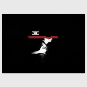 Поздравительная открытка с принтом Nine Inch Nails в Екатеринбурге, 100% бумага | плотность бумаги 280 г/м2, матовая, на обратной стороне линовка и место для марки
 | alternative | metall | music | nin | nine inch nails | rock | альтернатива | металл | музыка | найн ич нэилс | рок | трент резнор