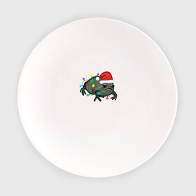 Тарелка с принтом Недовольная лягуха в Новый Год в Екатеринбурге, фарфор | диаметр - 210 мм
диаметр для нанесения принта - 120 мм | frog | иллюстрация | лягуха | лягушка | лягушка в колпаке санта клауса | лягушка в лампочках | недовольная лягушка | новогодний | новый год | праздничная лягушка | рисунок | черная дождевая лягушка