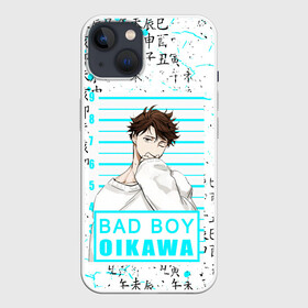 Чехол для iPhone 13 с принтом ТООРУ ОЙКАВА   OIKAWA TORU в Екатеринбурге,  |  | anime | aoba johsai. | haikyu | manga | oikawa toru | аниме | аобаджосай | волейбол | герой | манга | персонаж | тоору ойкава