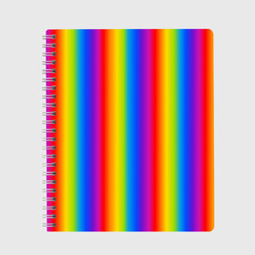 Тетрадь с принтом Color gradient в Екатеринбурге, 100% бумага | 48 листов, плотность листов — 60 г/м2, плотность картонной обложки — 250 г/м2. Листы скреплены сбоку удобной пружинной спиралью. Уголки страниц и обложки скругленные. Цвет линий — светло-серый
 | градиент | радуга | текстура | текстура градиента | трендовый градиент | тренды | цветной градиент