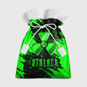 Подарочный 3D мешок с принтом S.T.A.L.K.E.R.  NEON | СТАЛКЕР в Екатеринбурге, 100% полиэстер | Размер: 29*39 см | Тематика изображения на принте: game | stalker | stalker 2 | зона | игра | радиация | сталкер | сталкер 2 | чернобыль