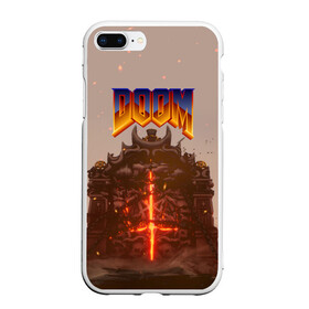 Чехол для iPhone 7Plus/8 Plus матовый с принтом DOOM | ДУМ (Z) в Екатеринбурге, Силикон | Область печати: задняя сторона чехла, без боковых панелей | demons | devil | doom | doom eternal | doom slayer | doomguy | hell | slayer | ад | вега | демоны | дум | икона греха | какодемон | манкубус | солдат рока | элементаль боли